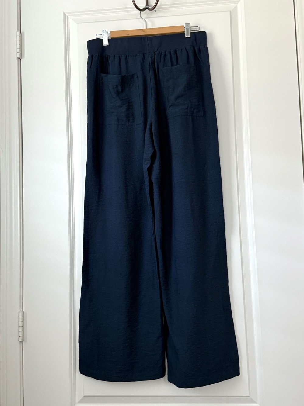 NWT SANCTUARY Wide Leg Pants Navy Blue Large - Picture 2 of 4